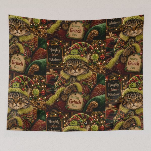 Item preview, Resting Grinch Face designed and sold by Stubblejumper Artworks.