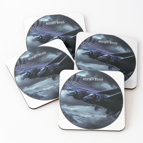 Item preview, Huninn Muninn designed and sold by HeritageGlow.