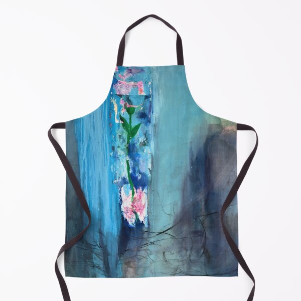 Item preview, Artificial Flowers Abstract Floral Art in Turquoise Blue designed and sold by Gela Mikava.