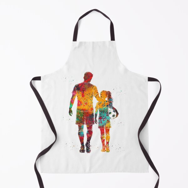 Item preview, Soccer Dad and Daughter Watercolor Art designed and sold by Liededrom..