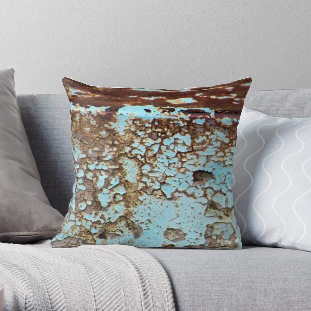 Burnished Copper Throw Pillow
