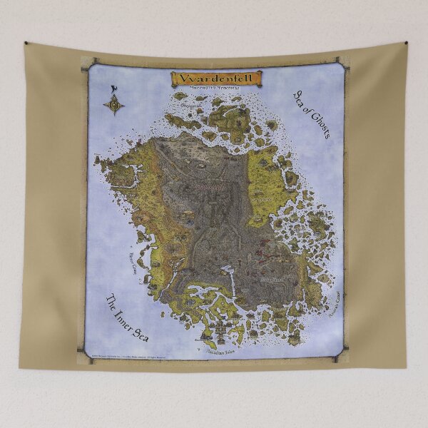 Item preview, Vvardenfell Map designed and sold by DeviantMerch.