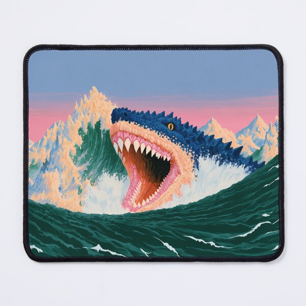 Item preview, Giant Sea Monster Waves Ocean Art designed and sold by Lunat1kk.
