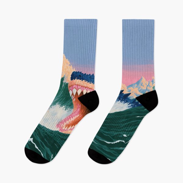 Item preview, Giant Sea Monster Waves Ocean Art designed and sold by Lunat1kk.