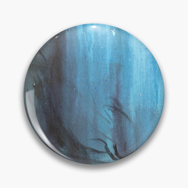 Item preview, Turquoise Abstract with Dark Lines and Drips designed and sold by Gela Mikava.