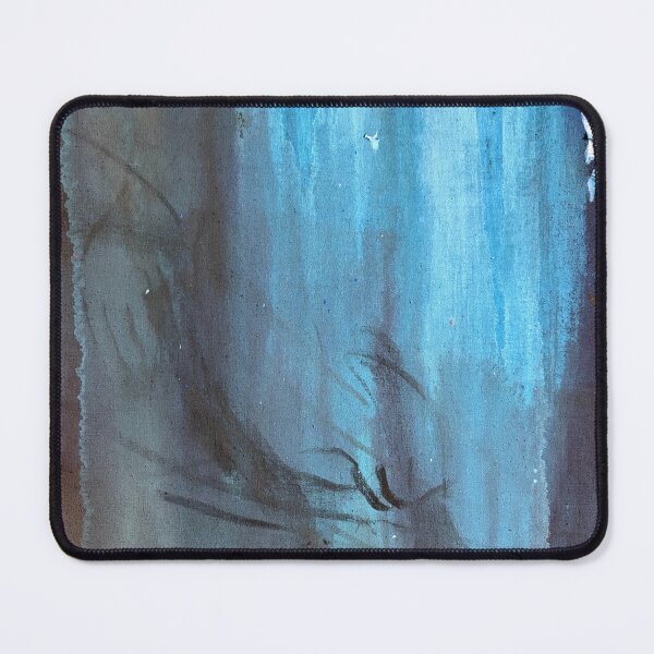 Item preview, Turquoise Abstract with Dark Lines and Drips designed and sold by Gela Mikava.