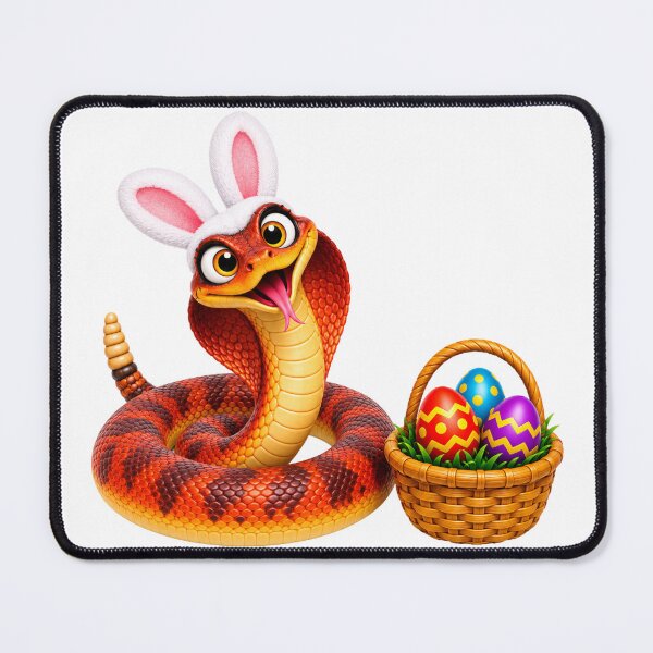 Item preview, Playful Red Spitting Cobra Easter designed and sold by Sillytoe.