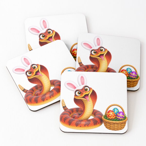Item preview, Playful Red Spitting Cobra Easter designed and sold by Sillytoe.