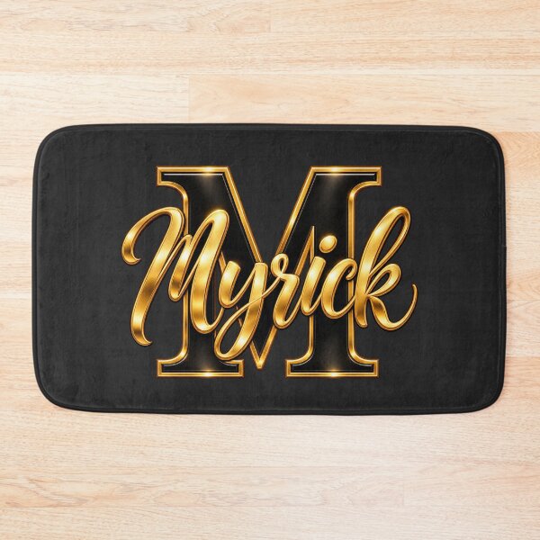 Item preview, Myrick Black and Gold Monogram designed and sold by Grandman Goods.