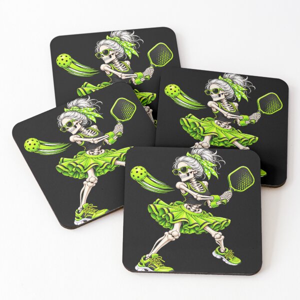 Item preview, Funny Pickleball Skeleton Halloween Sport Spooky Women Girls designed and sold by 76Valeria.