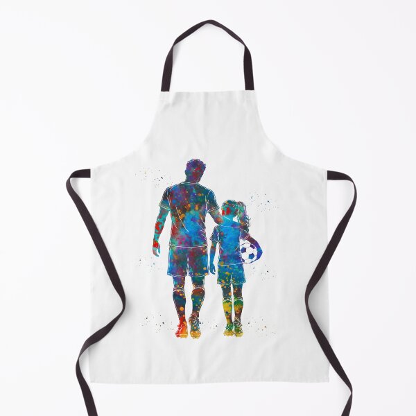 Item preview, Soccer Dad and Daughter Watercolor Art designed and sold by Liededrom..