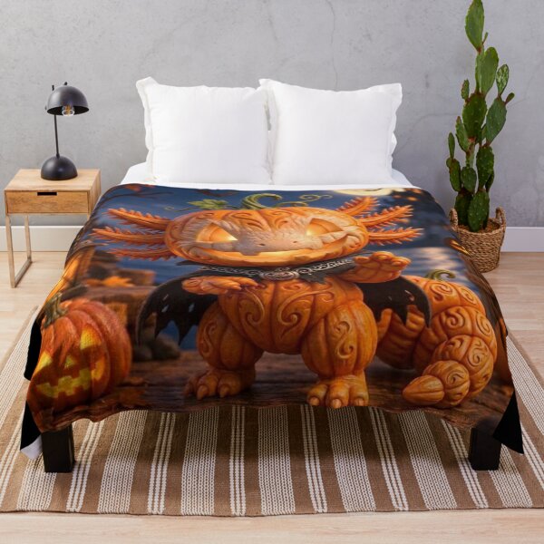 Item preview, Kawaii Pumpkin Axolotl - Ax O'Lantern designed and sold by Axokris.