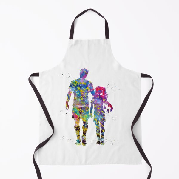 Item preview, Soccer Dad and Daughter Watercolor Art designed and sold by Liededrom..