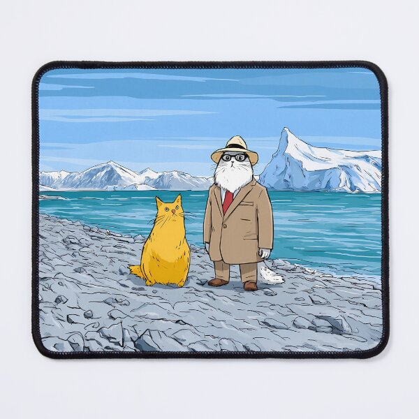 Item preview, Gentleman Cat Suit Orange Feline Arctic Coast Art designed and sold by Lunat1kk.