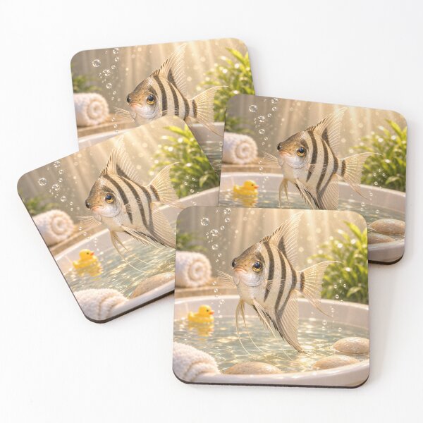 Item preview, Whimsical Angelfish Bathtub designed and sold by Sillytoe.