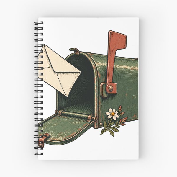 Item preview, The Waiting Mailbox Retro Snail Mail Art designed and sold by Aseel Studio.