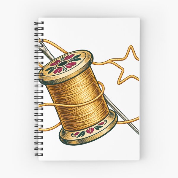 Item preview, Golden Thread Compass Needlepoint Sewing Art designed and sold by Aseel Studio.