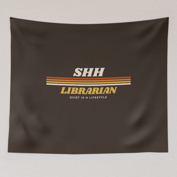 Item preview, Shh Librarian Retro 70s Funny Library Humor designed and sold by danielliamgill.