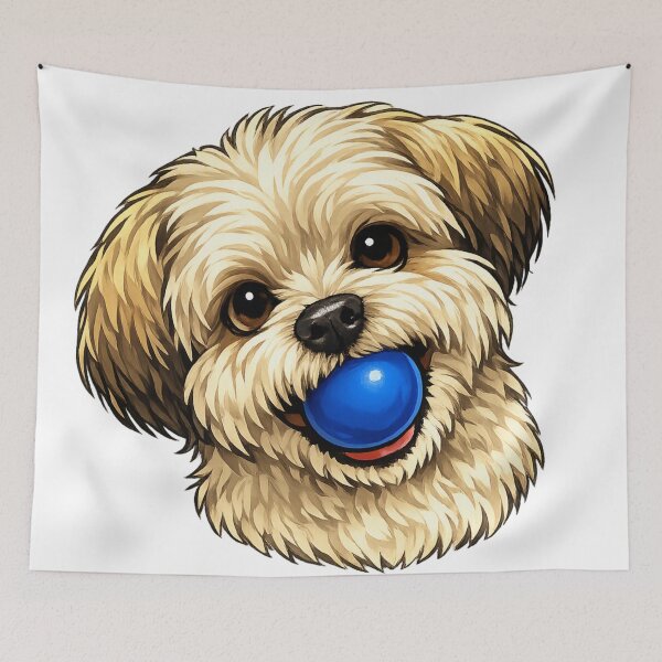 Item preview, Shih-Apso with ball designed and sold by Designs by D'von.