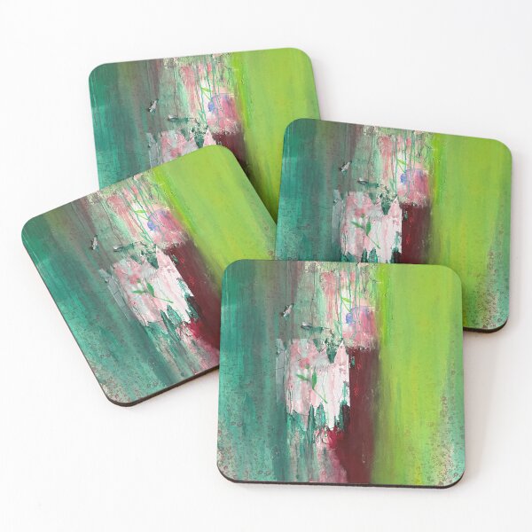 Item preview, Pink Flower Collage with Lime Green and Burgundy 2 designed and sold by Gela Mikava.