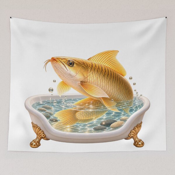 Item preview, Whimsical Arowana Bathtub designed and sold by Sillytoe.