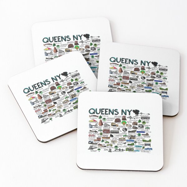 Item preview, Queens Ny Map  designed and sold by messiona.