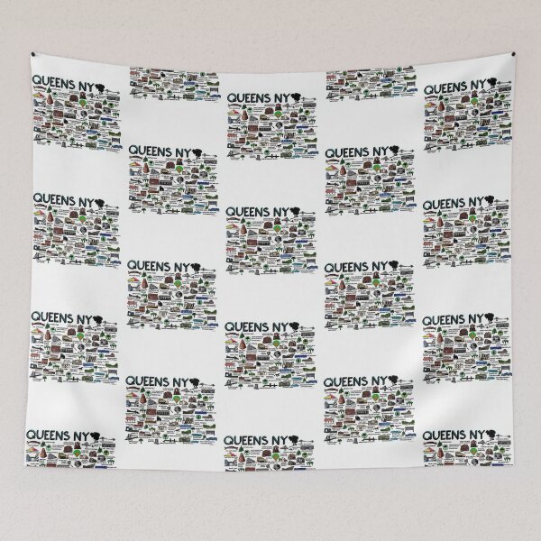 Item preview, Queens Ny Map  designed and sold by messiona.