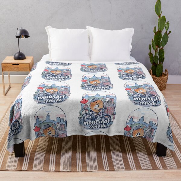 Item preview, Montreal Quebec Canada Cute Watercolor Skyline Cityscape Bagel designed and sold by banisters.