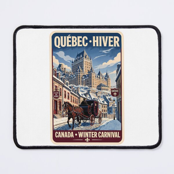 Item preview, Quebec Canada Winter Chteau Frontenac Vintage designed and sold by banisters.