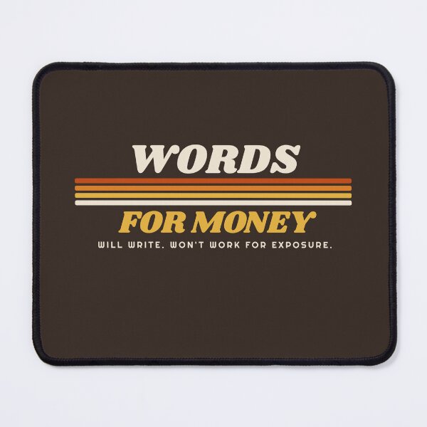 Item preview, Words for Money Retro 70s Copywriter Humor designed and sold by danielliamgill.