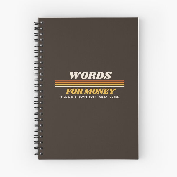 Item preview, Words for Money Retro 70s Copywriter Humor designed and sold by danielliamgill.
