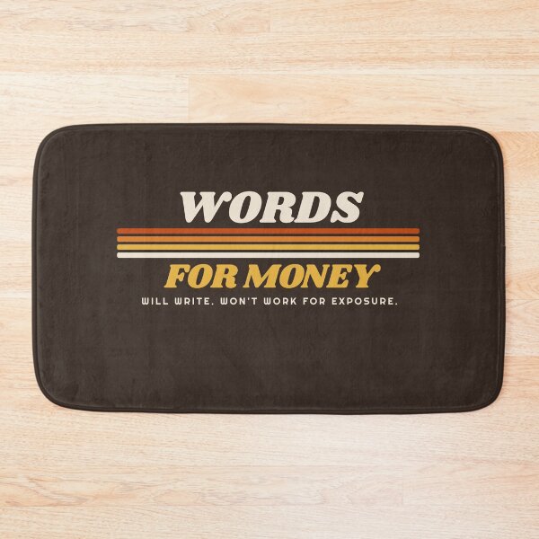 Item preview, Words for Money Retro 70s Copywriter Humor designed and sold by danielliamgill.