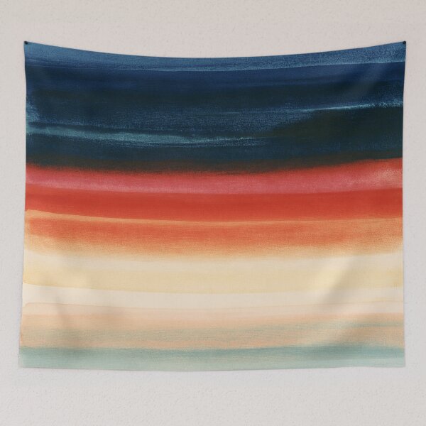 Item preview, Coastal Sunset Ocean Horizon Abstract designed and sold by trajeado14.