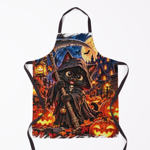 Item preview, Czarny Kot Kosiarz – Strażnik Halloweenowej Nocy designed and sold by Visual Arts Sławomir Grzanek.