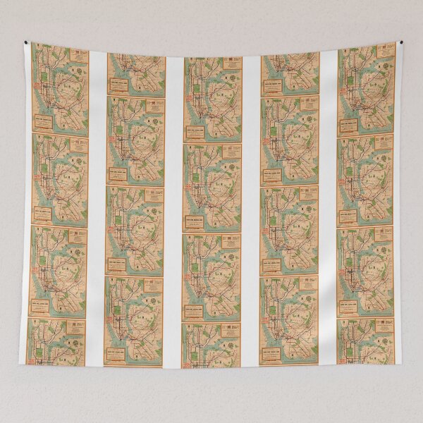 Item preview, Vintage New York City Subway Map   designed and sold by messiona.