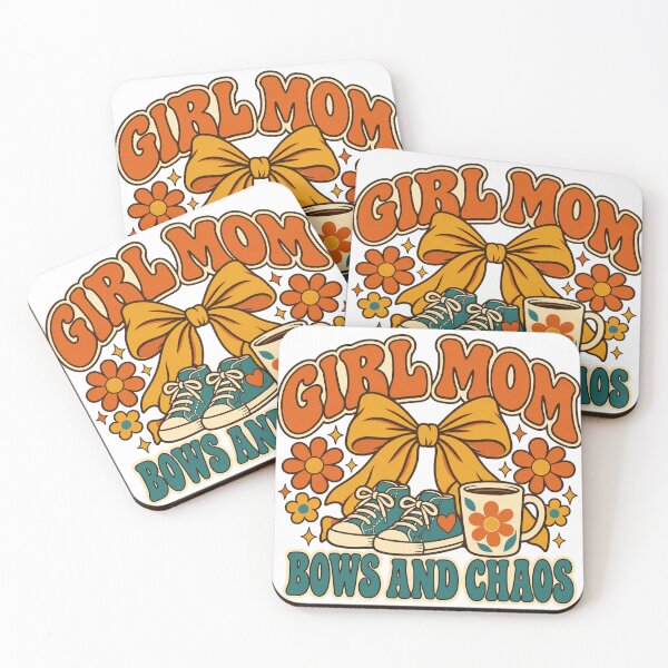 Item preview, Girl Mom Gift - Bows And Chaos designed and sold by RedRubyBubble.