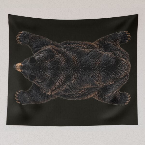 Item preview, Black Bear Spirit- Wearable blanket designed and sold by Wiredart.