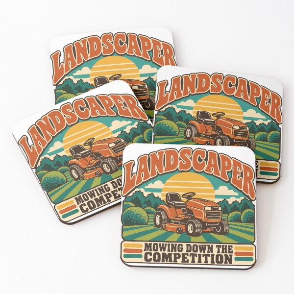 Item preview, Landscaper Gift - Mowing Down The Competition designed and sold by RedRubyBubble.
