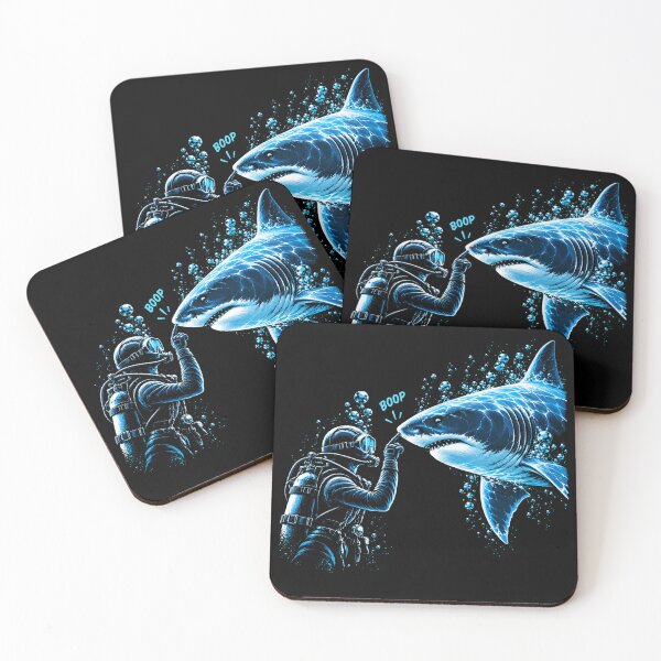 Item preview, Scuba Diver Boop Shark Funny Underwater Ocean Diving Shark Lover Humor designed and sold by 76Valeria.