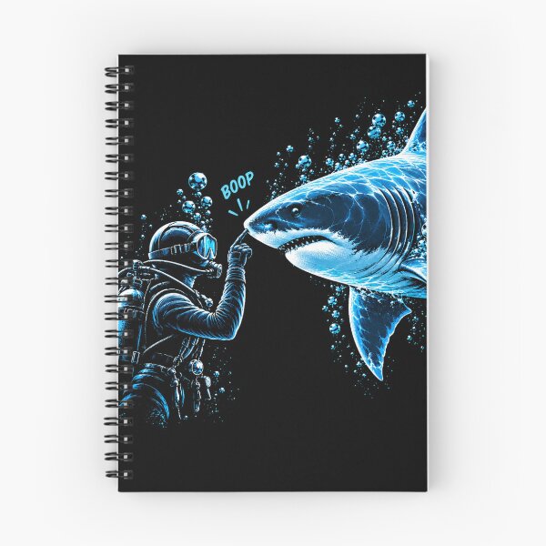 Item preview, Scuba Diver Boop Shark Funny Underwater Ocean Diving Shark Lover Humor designed and sold by 76Valeria.