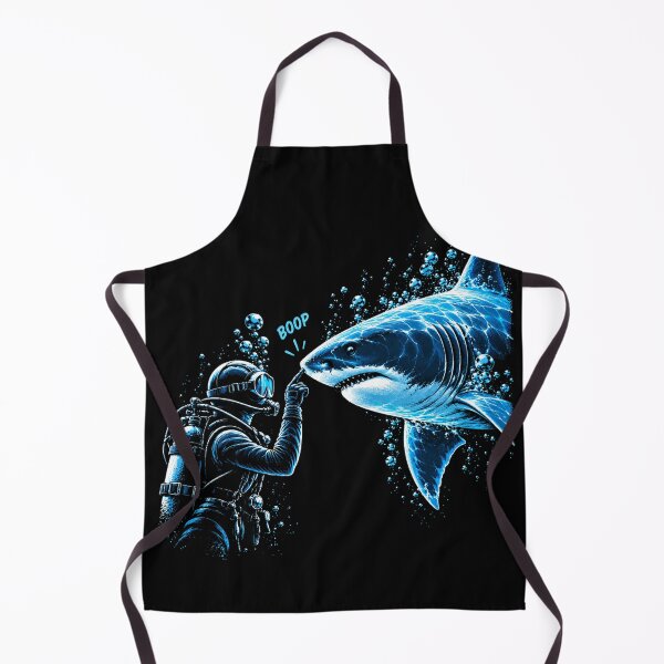 Item preview, Scuba Diver Boop Shark Funny Underwater Ocean Diving Shark Lover Humor designed and sold by 76Valeria.