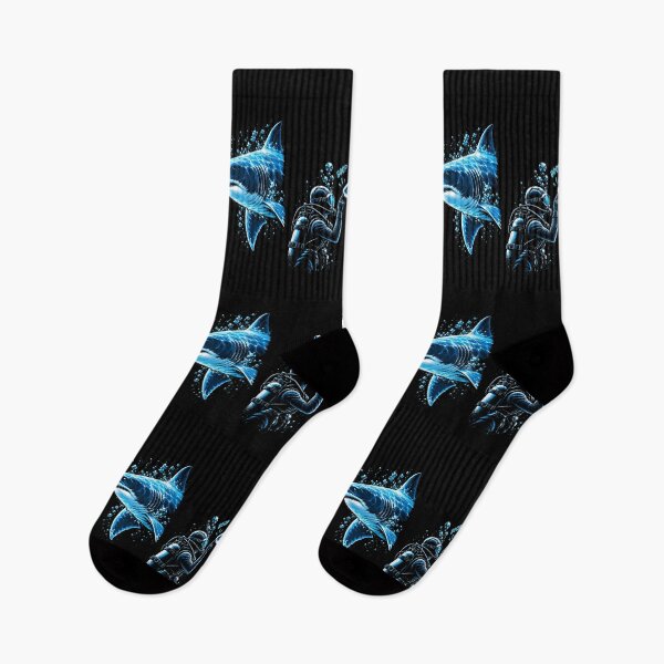 Item preview, Scuba Diver Boop Shark Funny Underwater Ocean Diving Shark Lover Humor designed and sold by 76Valeria.
