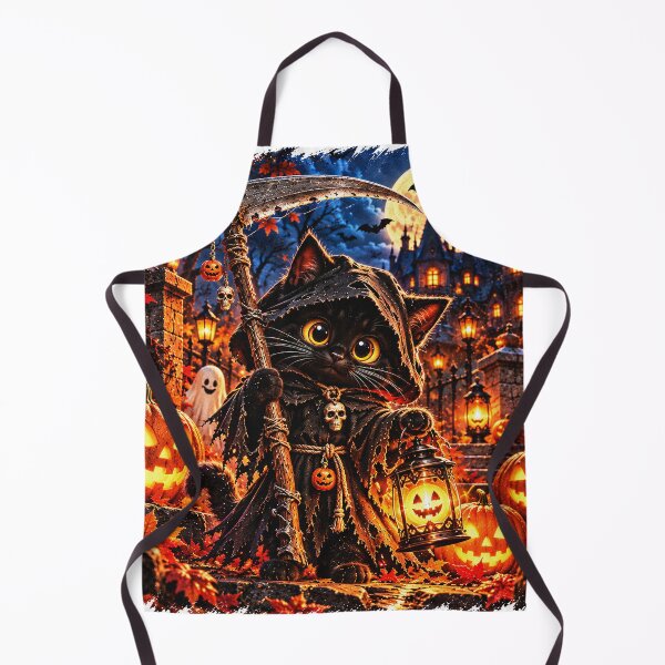 Item preview, Czarny Kot Kosiarz – Strażnik Halloweenowej Nocy designed and sold by Visual Arts Sławomir Grzanek.