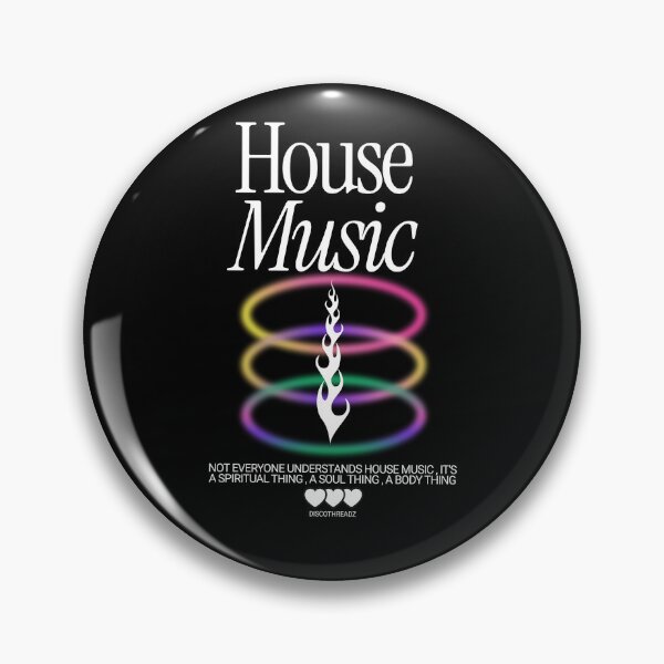 Item preview, HOUSE MUSIC - Neon Rings (White) designed and sold by Discothreadz.