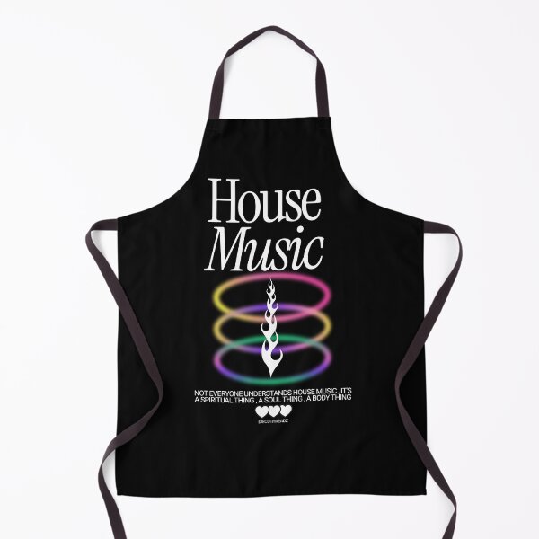 Item preview, HOUSE MUSIC - Neon Rings (White) designed and sold by Discothreadz.