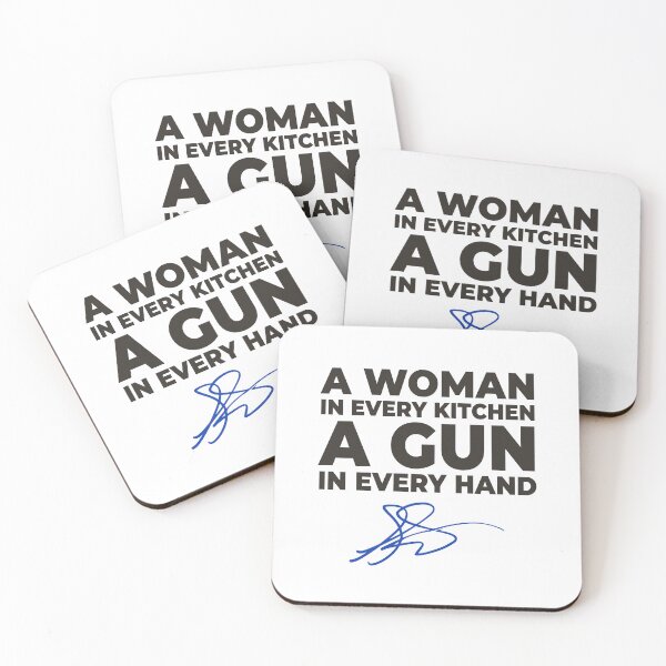 Item preview, A Woman In Every Kitchen A Gun In Every hand designed and sold by Designart68.