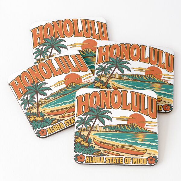 Item preview, Honolulu Gift - Aloha State Of Mind designed and sold by RedRubyBubble.