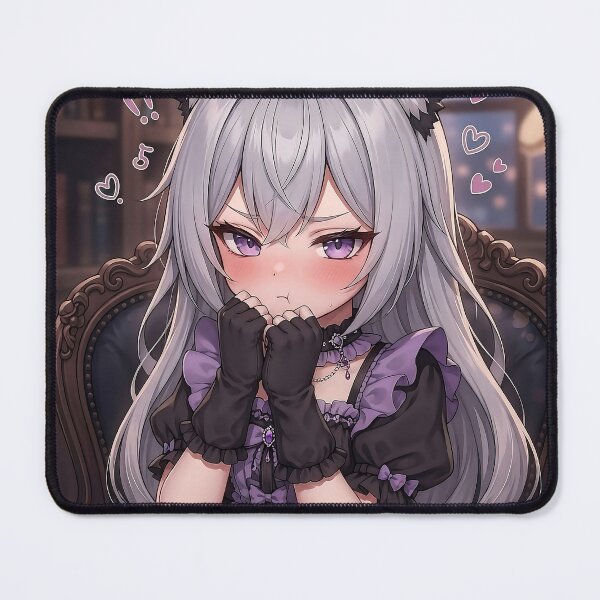 Item preview, Cute Anime Gothic CatGirl in Library designed and sold by AlyronArts.