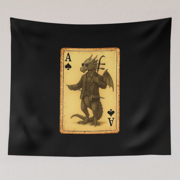 Item preview, Dragon Playing Erhu designed and sold by Sarcastic designs.
