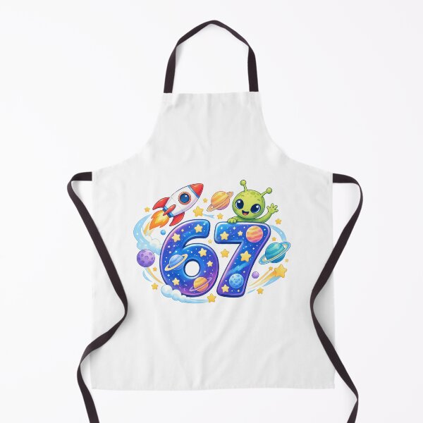 Item preview, 67 Six Seven Space Meme – Cute Alien & Galaxy Numbers designed and sold by LiluGross.